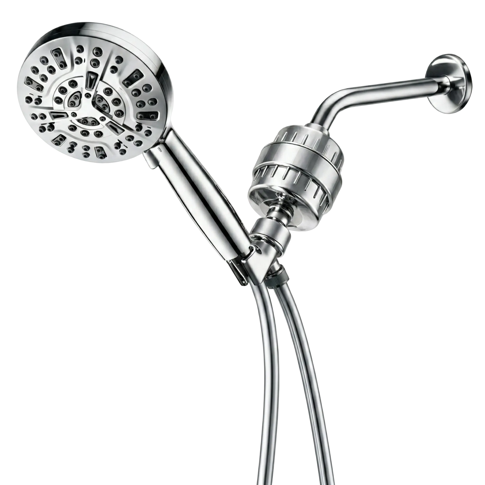 Luxe 10 Mode Showerhead Complete Shower Kit