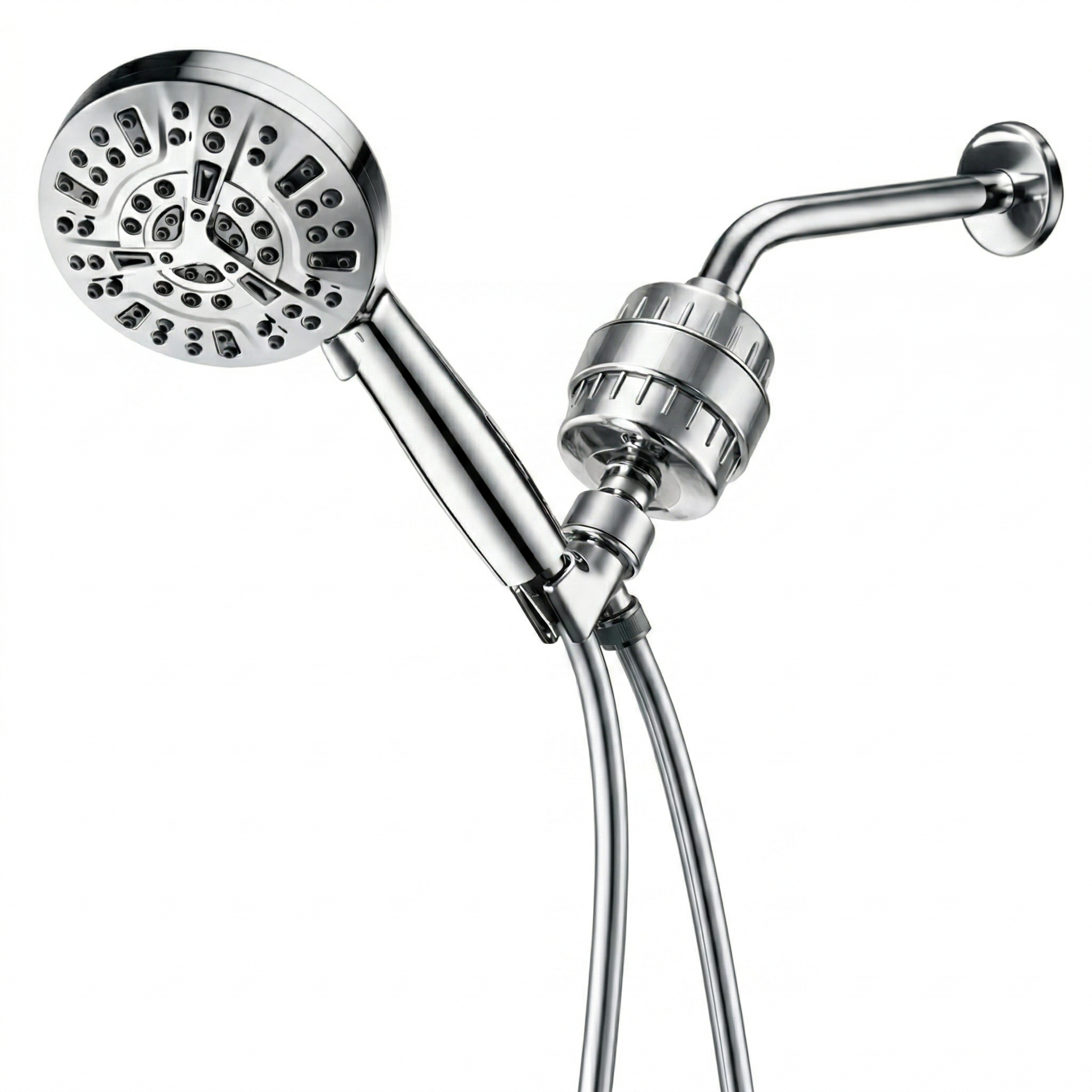 MineralStream Luxe 10 Mode High Pressure Shower Head (filtrert)