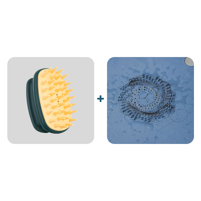 Gratis Ultimate Shower Care Bundle: Scalp Massager & Hair Catcher