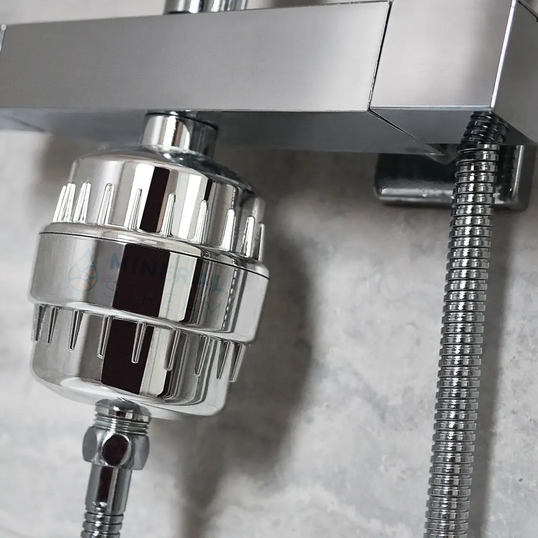 Dusjfilter for hardt vann