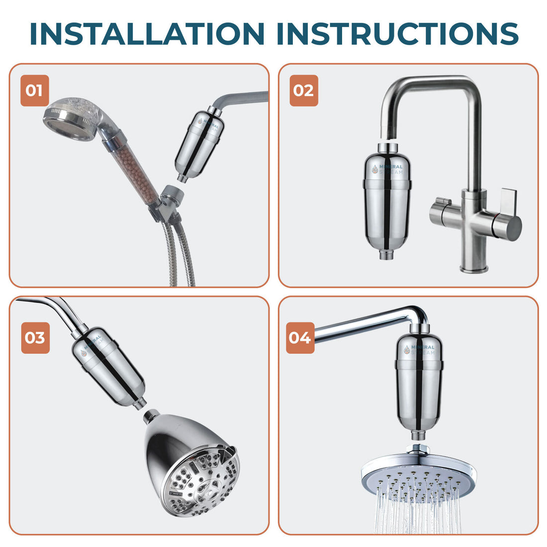 Avansert dusjfilter for hardt vann