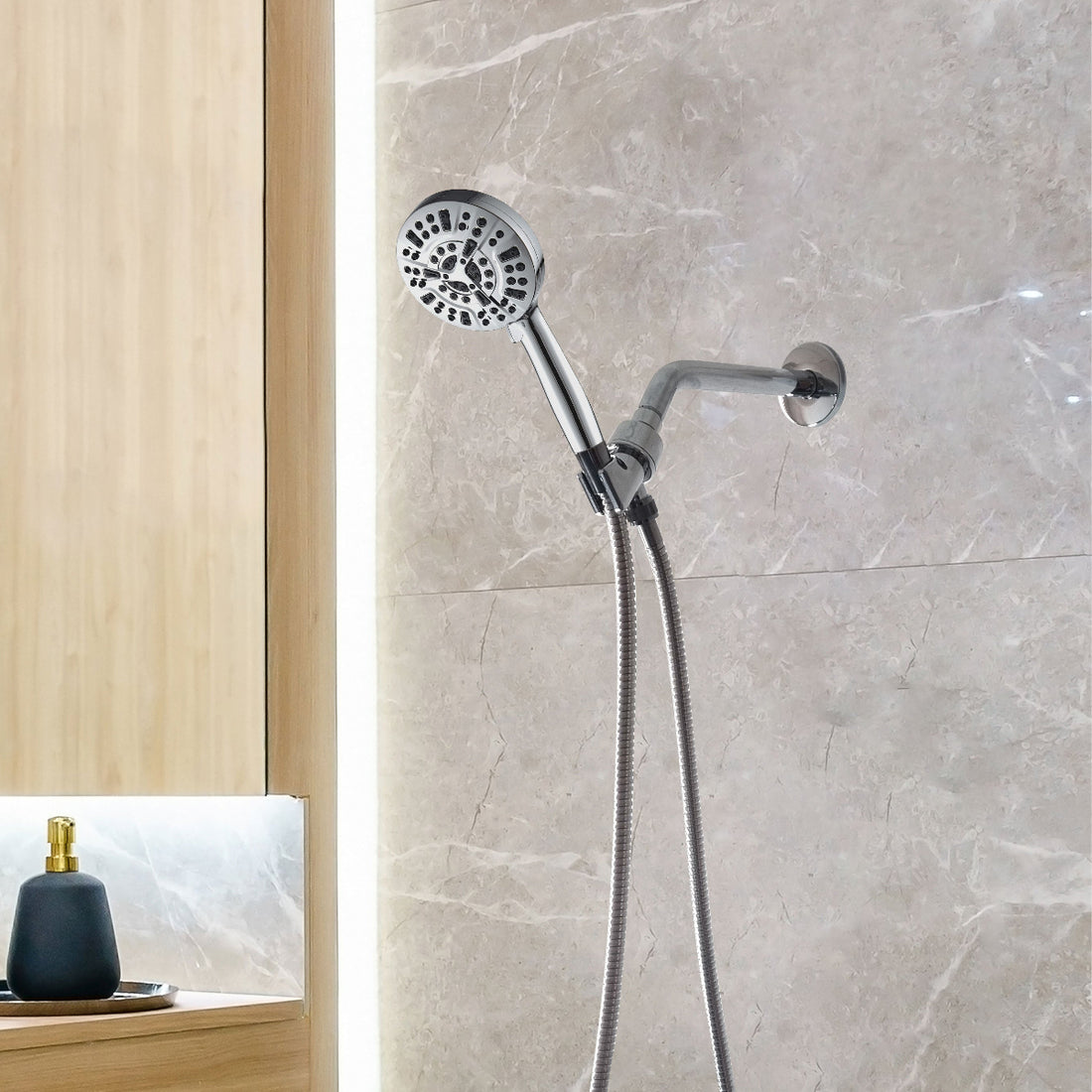 MineralStream Luxe 10 Mode High Pressure Shower Head (filtrert)
