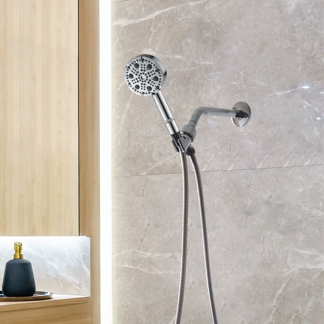 MineralStream Luxe 9 Mode High Pressure Showerhead (filtrert)