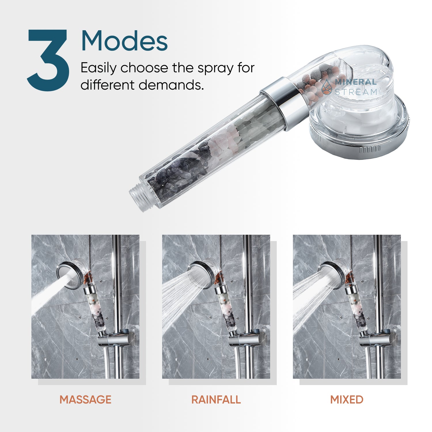 Chakra dusjhode komplett dusjkit