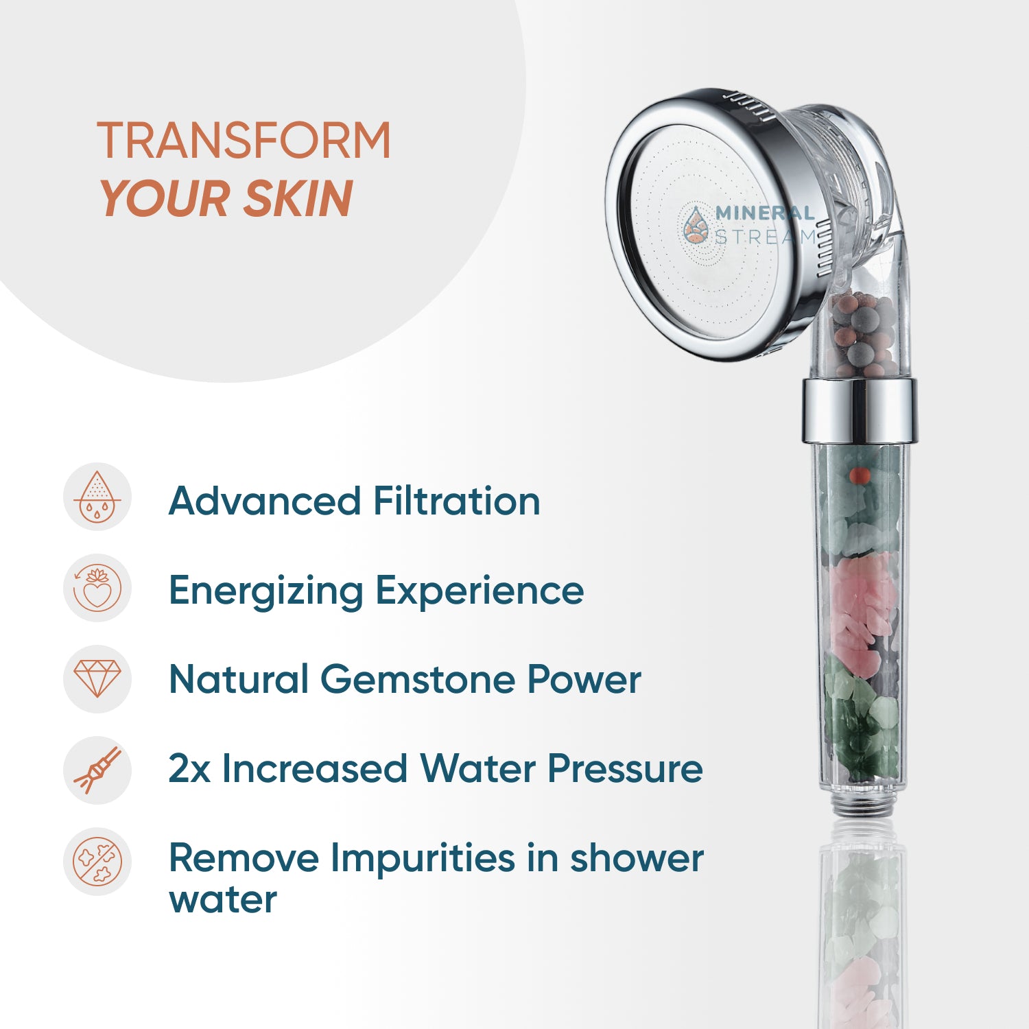 Chakra dusjhode komplett dusjkit