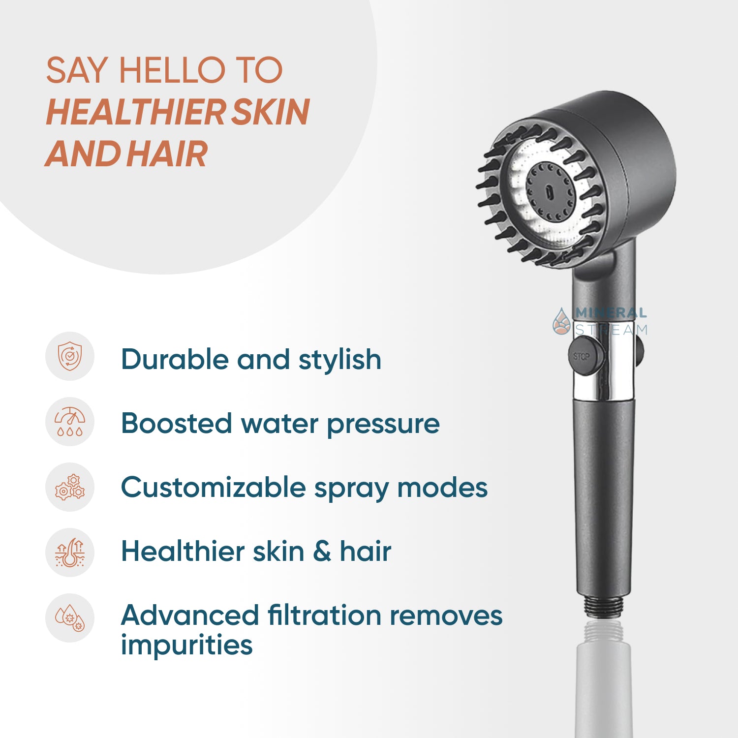 Ultimate Shower Massage Shower Head Shower Essentials Kit