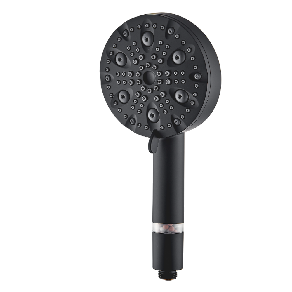 MineralStream Luxe 9-modus høytrykksdusjhode (filtrert)-svart tillegg