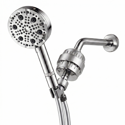 MineralStream Luxe 9 Mode High Pressure Showerhead (filtrert)