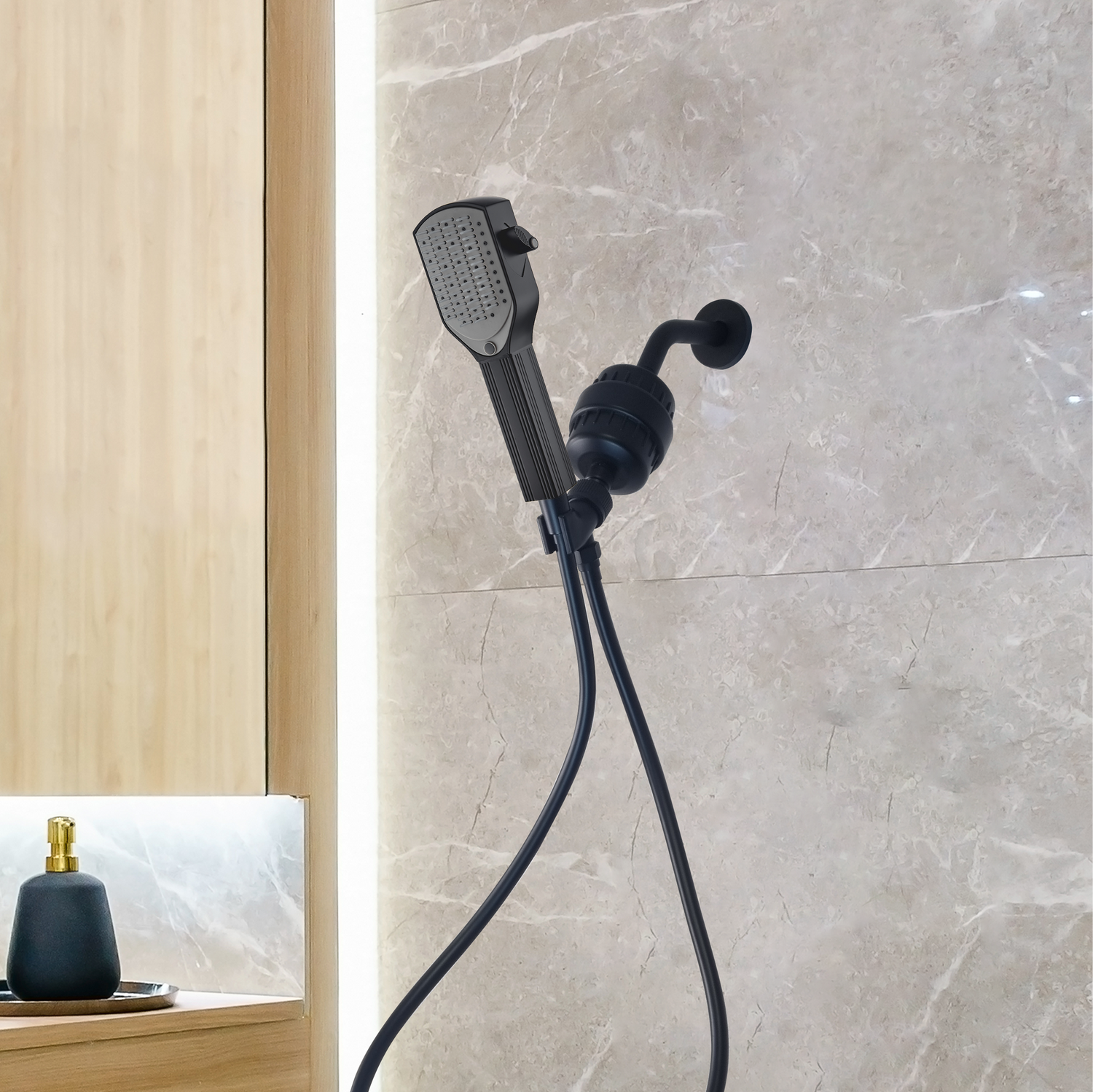Detangler kam dusjhode komplett dusjkit