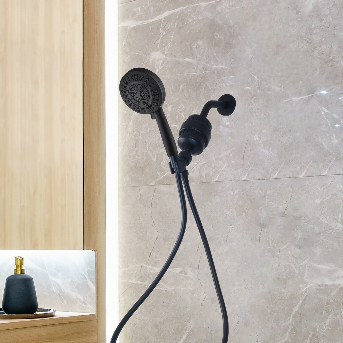 Luxe 10 modus dusjhode komplett dusjkit