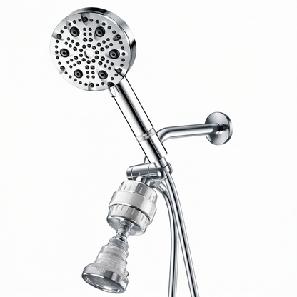 MineralStream Luxe 9 Mode High Pressure Showerhead (filtrert)