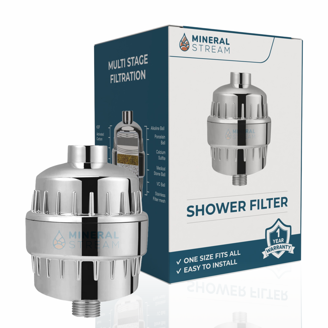 Dusjfilter for hardt vann