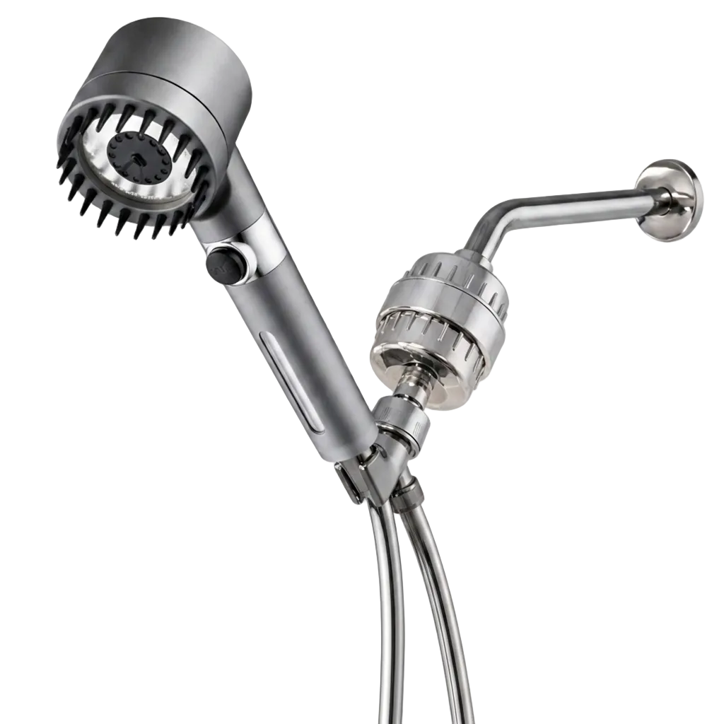 DOUBLE FILTRATION, COMPLETE SHOWER SETUP